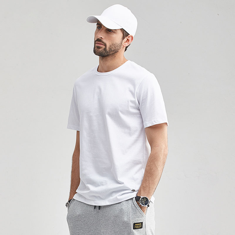 White T Shirt pria Kaos Polos Putih 30S Kaos Oblong Distro Dewasa Pria reguler kaos polos pria cotton Oversize lengan pendek pria