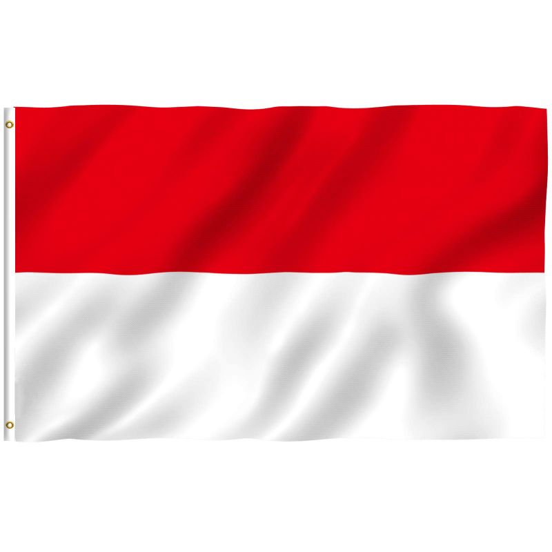 Purvisco - Bendera Indonesia Merah Putih Ri Bendera Kain Satin 90*150cm Bendera Inggris / Union Jack