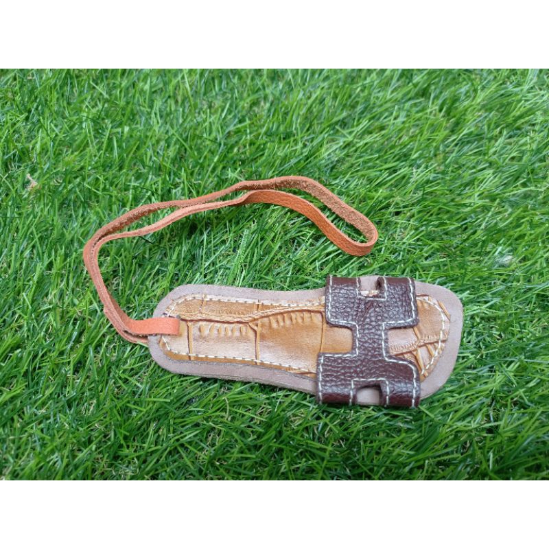Authentic Gantungan Tas H*rmes Sandal Kulit Sapi Asli