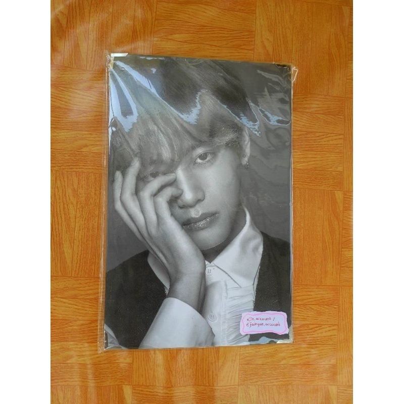 wts jual sell premium photo v taehyung BTS Official wings era ly sys black and white