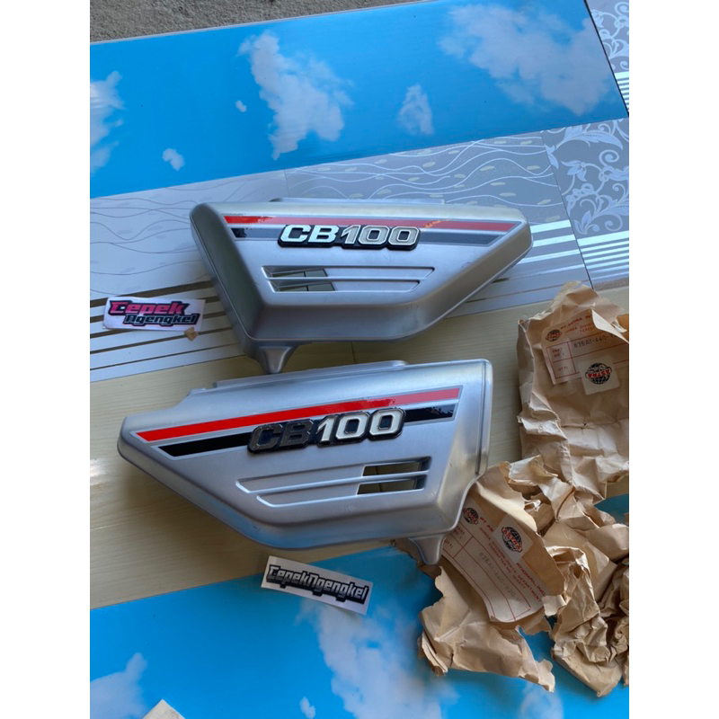 tepong/box aki cb100/k5 ori baru silver