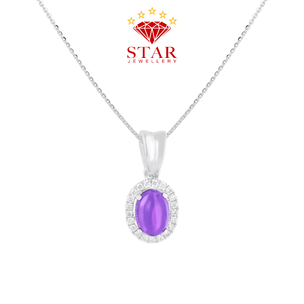 Liontin Berlian Batu Kecubung LPPD1169522 - Star Jewellery