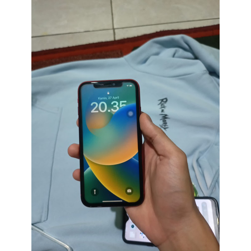 hp iPhone apple xr merah ex inter all Operator 64gb