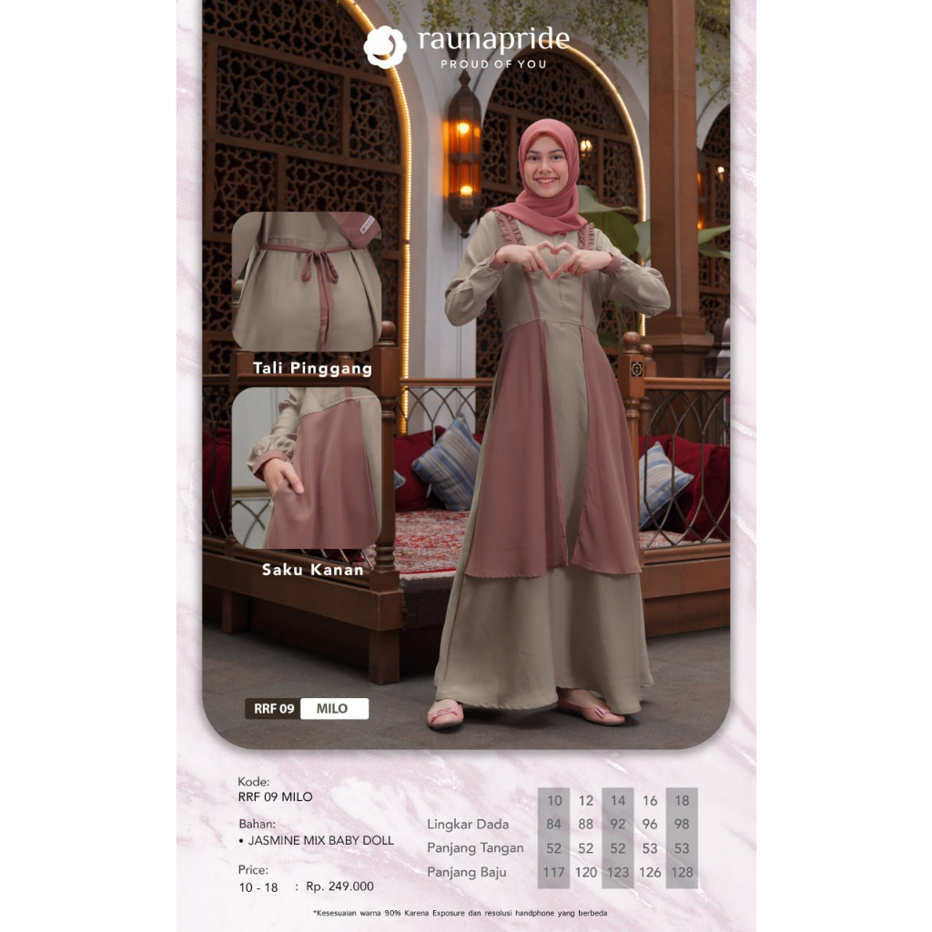 Gamis Remaja Jasmine by Raunapride