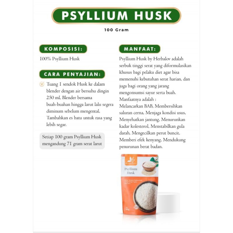 

Psyllium Husk Herbalov