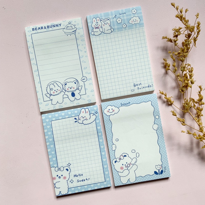 

White Bear Sticky Note (Terdapat Lem)