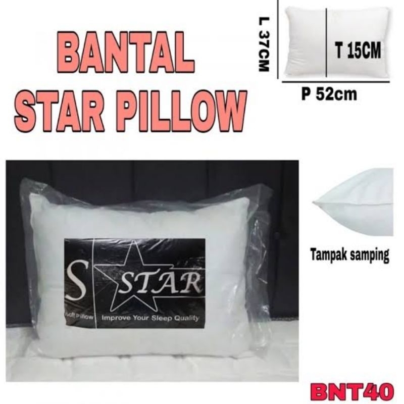 Star Pillow / Bantal Guling Putih Hotel