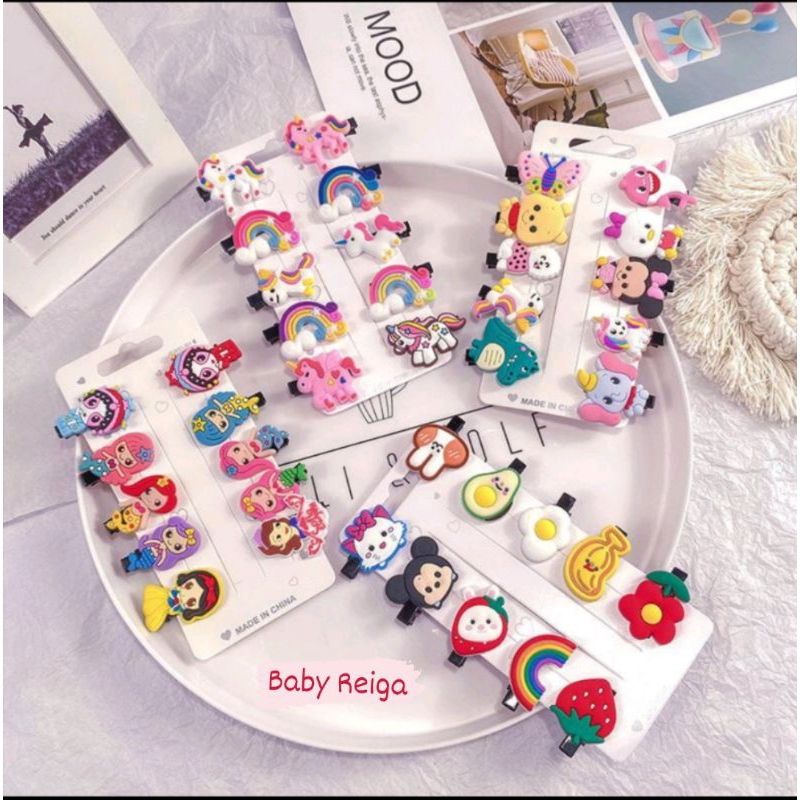 Jepit Rambut Anak 10 in 1 Jepit Rambut Korea Fashion Hairpin Clips