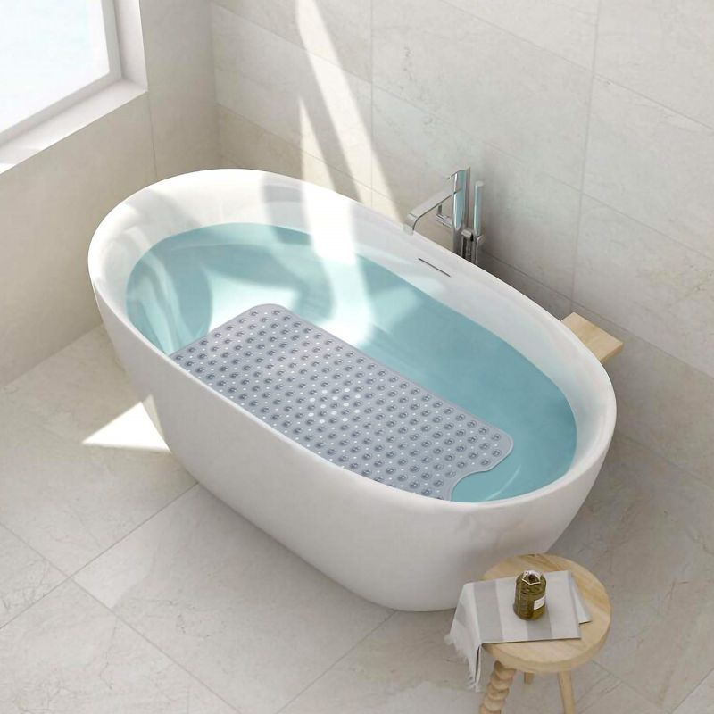 40x100cm Bathroom Mat Anti Slip Bathtub Mat Mat Keset Kamar Mandi Dengan Cangkir Hisap