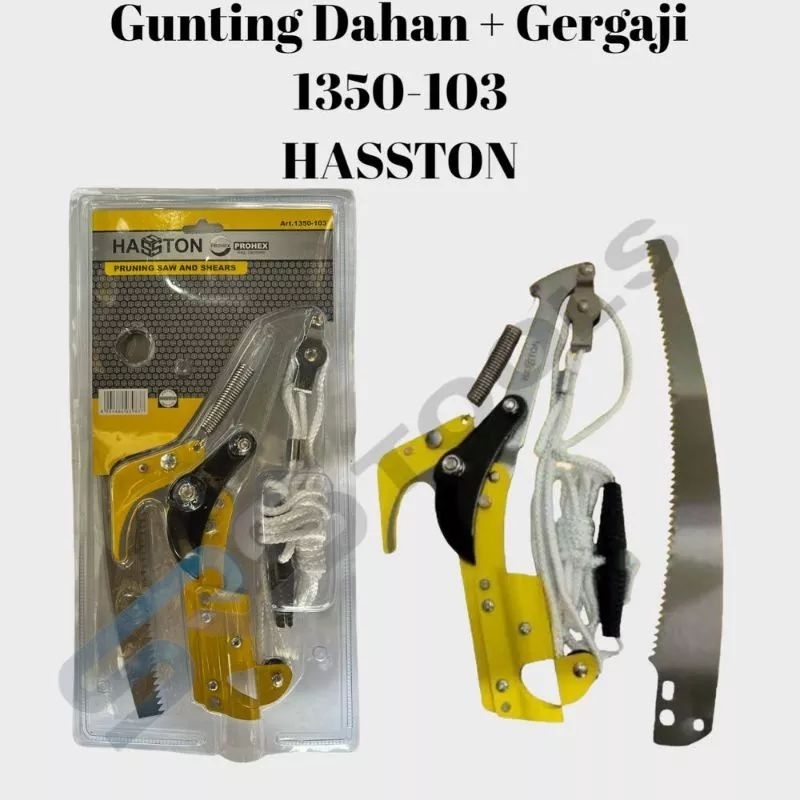 Gunting Gergaji Dahan Ranting Kopi Coklat HASSTON PROHEX 1350-103 / Gunting Tarik Pisau Dahan Cengke