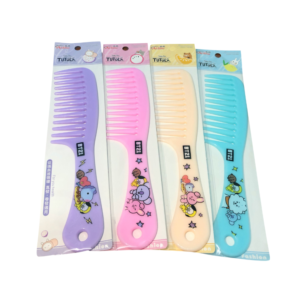 Sisir Motif BT21 (BTS) / Sisir Rambut Aishu