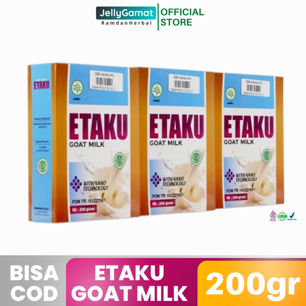 

Susu Pertumbuhan Anak Dewasa Remaja Penambah Berat Badan Tinggi Badan Nafsu Makan Susu Bubuk Etaku Goat Milk Susu Kambing Etawa Asli 200gr