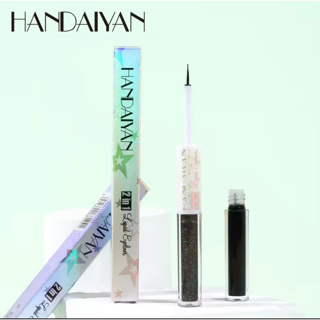 RCS - NEW ~ HANDAIYAN eyeliner 2in1 handaiyan liquid eyeliner glitter EXP 2025 eyeliner putih