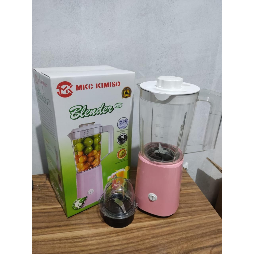 MKC KIMISO - Blender Juicer  2 in 1  Buah, Sayuran, dan Bumbu Dapur 300watt