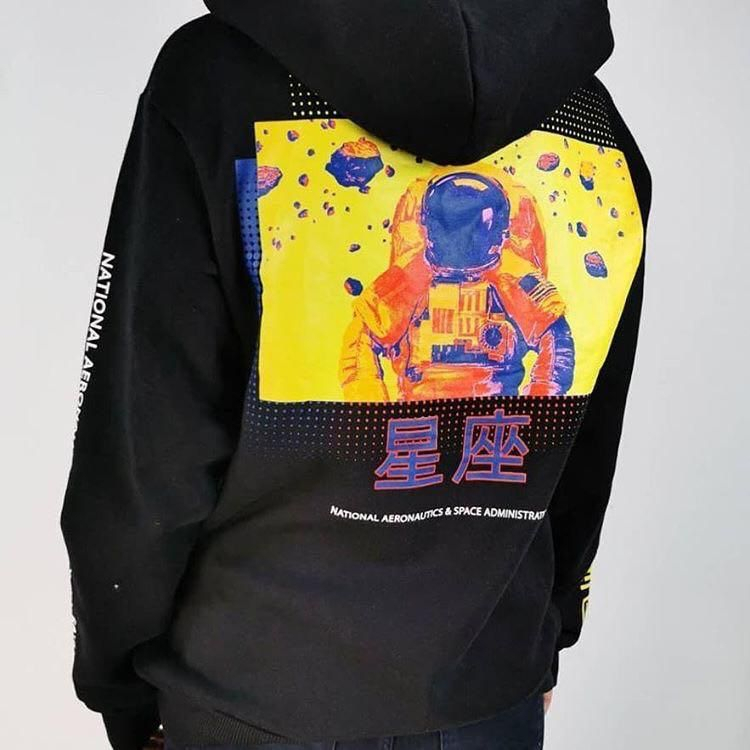 NASA Hoodie Black or white