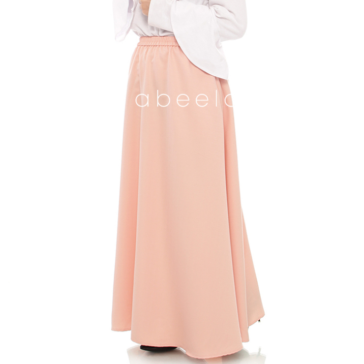 Rok Wanita Bahan Pilihan Terbaik Warna PEACH- Abeela