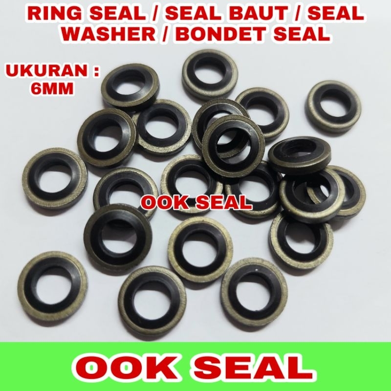 Ring Seal Baut Solar / Seal Washer / Bondet Seal / Seal Karet 6MM 8MM 10MM 12MM