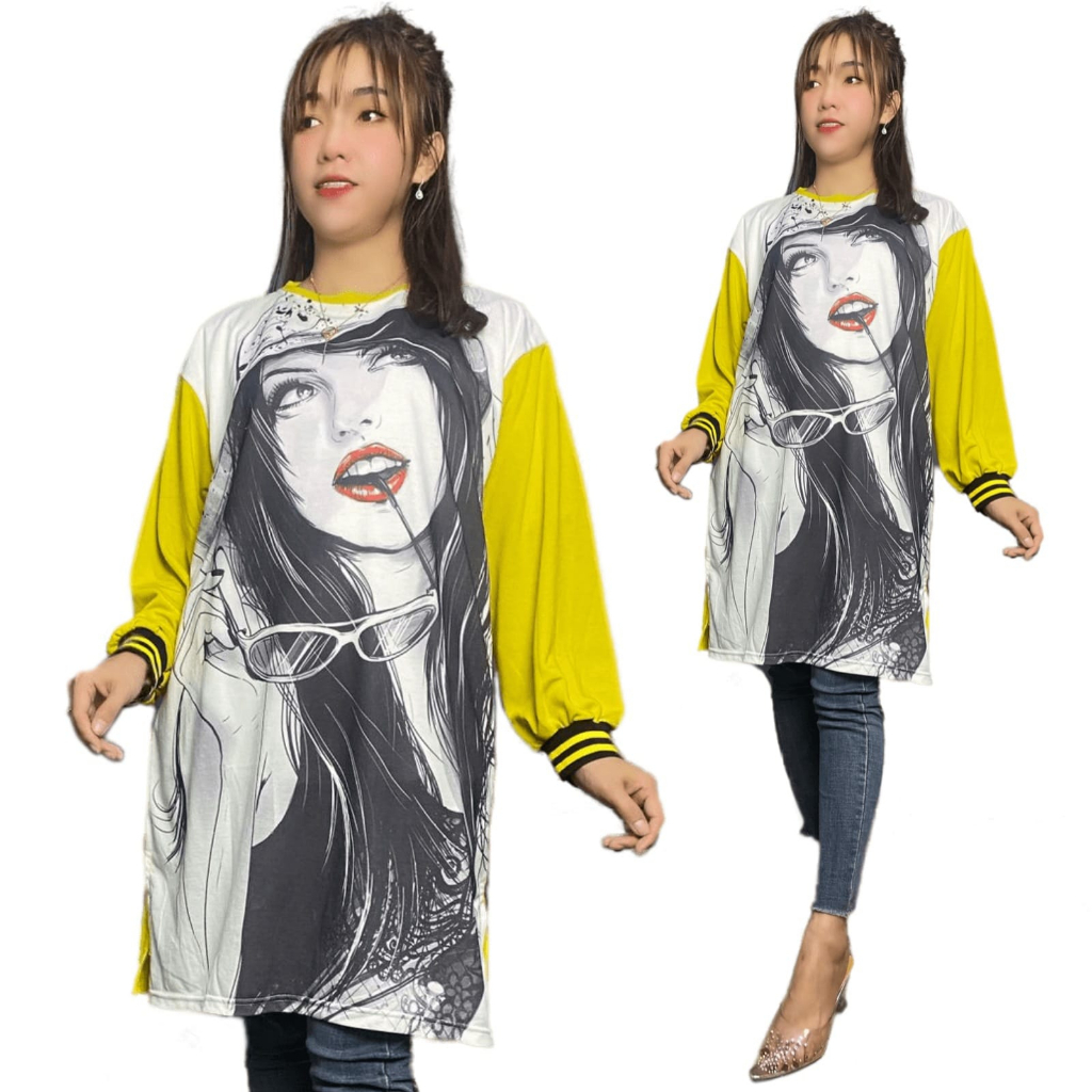 TUNIK MIDI OVERSIZE VIRAL HappyGirl