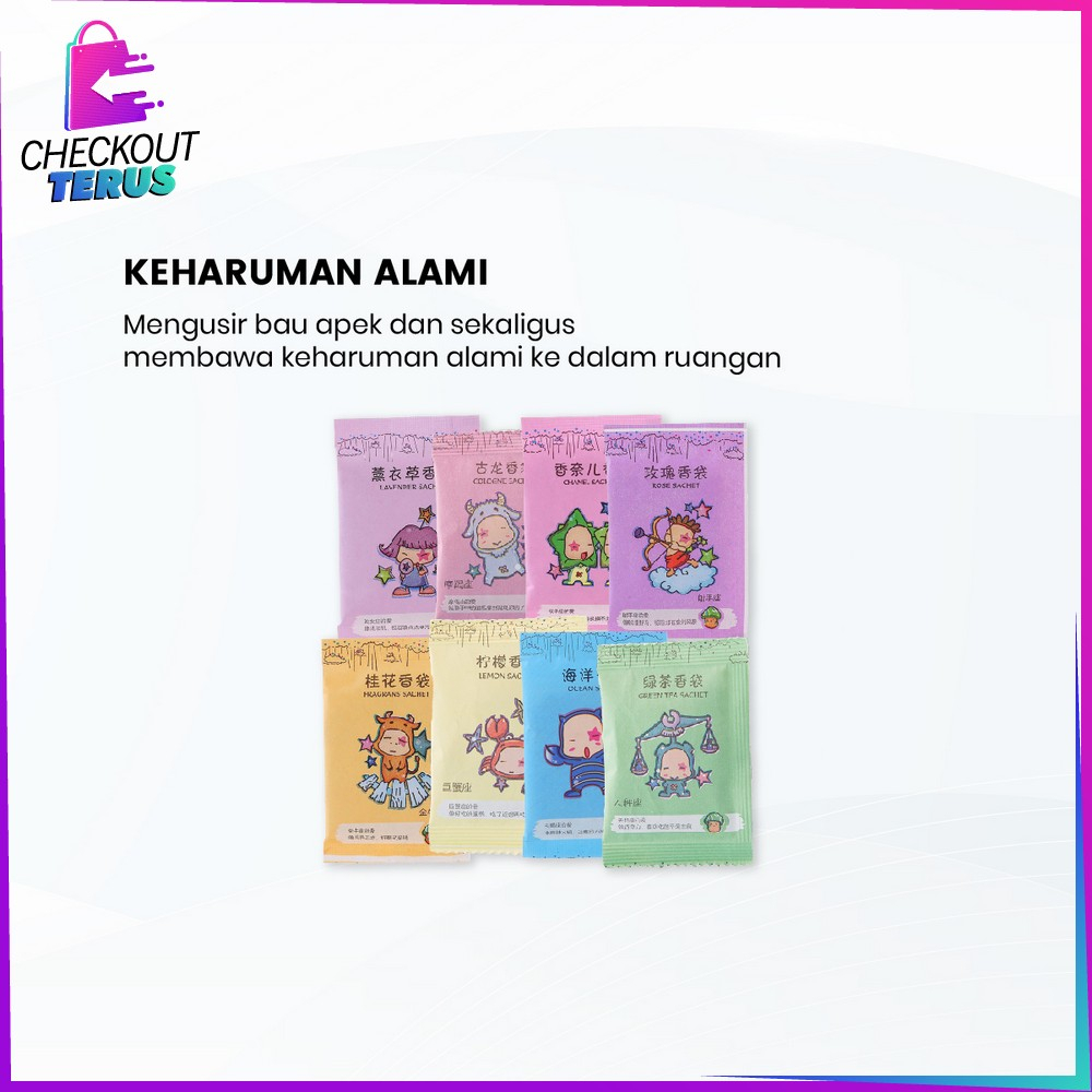 CT C835 Pengharum Ruangan Sachet Mini Serbaguna Pewangi Ruangan Aromaterapi Lemari Pakaian Parfum Ruangan Saset Pewangi Mobil