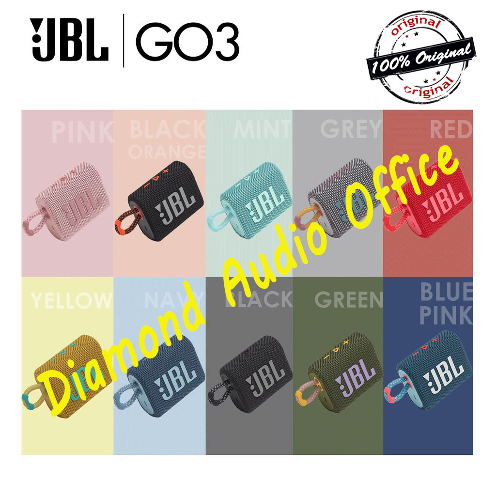 JBL GO 3 Portable Bluetooth Speaker Harman Kardon GO3 ORIGINAL