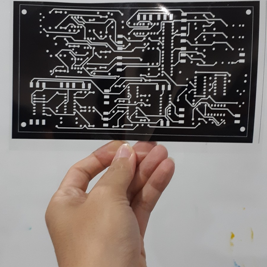 Cetak Film PCB Repro Sablon Output Film Bening Transparan