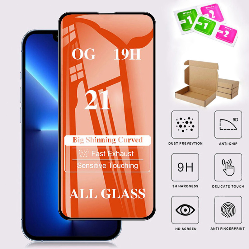 9D Screen Protector Tempered Glass Samsung Galaxy A34 A54 A14 A24 4G 5G Protective Film