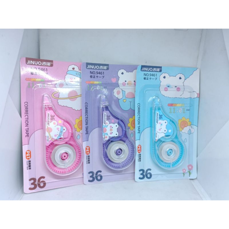 Tip X Pita Label Tarik Correction Tape Jinuo Joyko warna warni 1 pcs