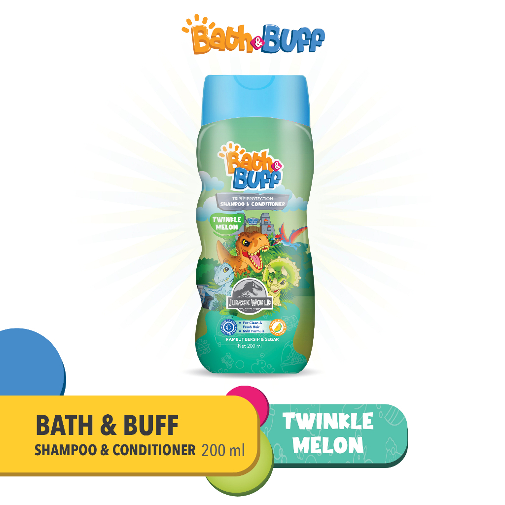 BATH &amp; BUFF SHAMPOO &amp; CONDITIONER 200ML