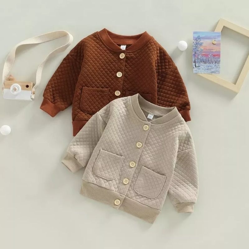 Sweater Bayi Ala Korea Jacket Anak Oversize Usia 6-18 Bulan