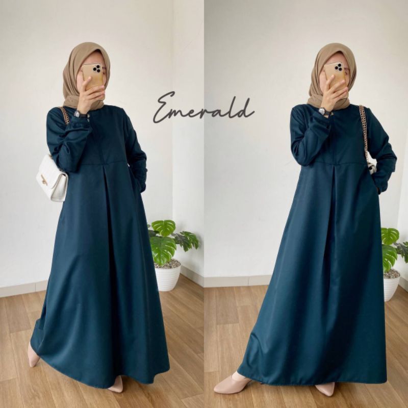 GAMIS POLOS BAHAN TOYOBO - YUBI DRESS by FEFA STYLE