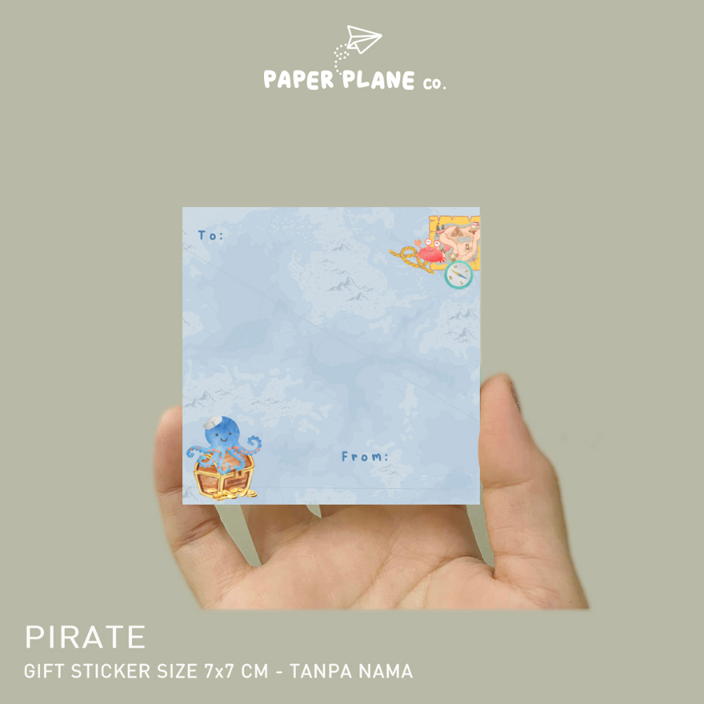 

Sticker Ucapan Tema "Pirate Penguin" 40 pcs Sticker Message
