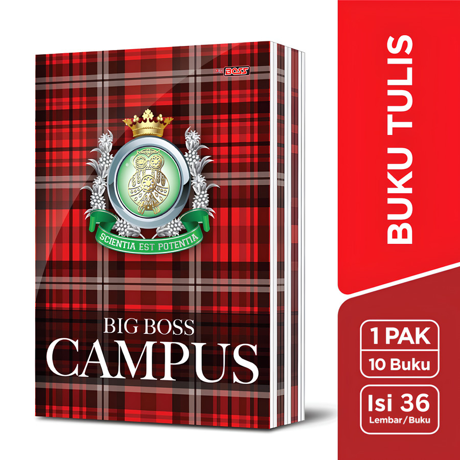 

Buku Tulis Campus Big Boss Isi 36 Lembar Per Pack Isi 10 Pcs