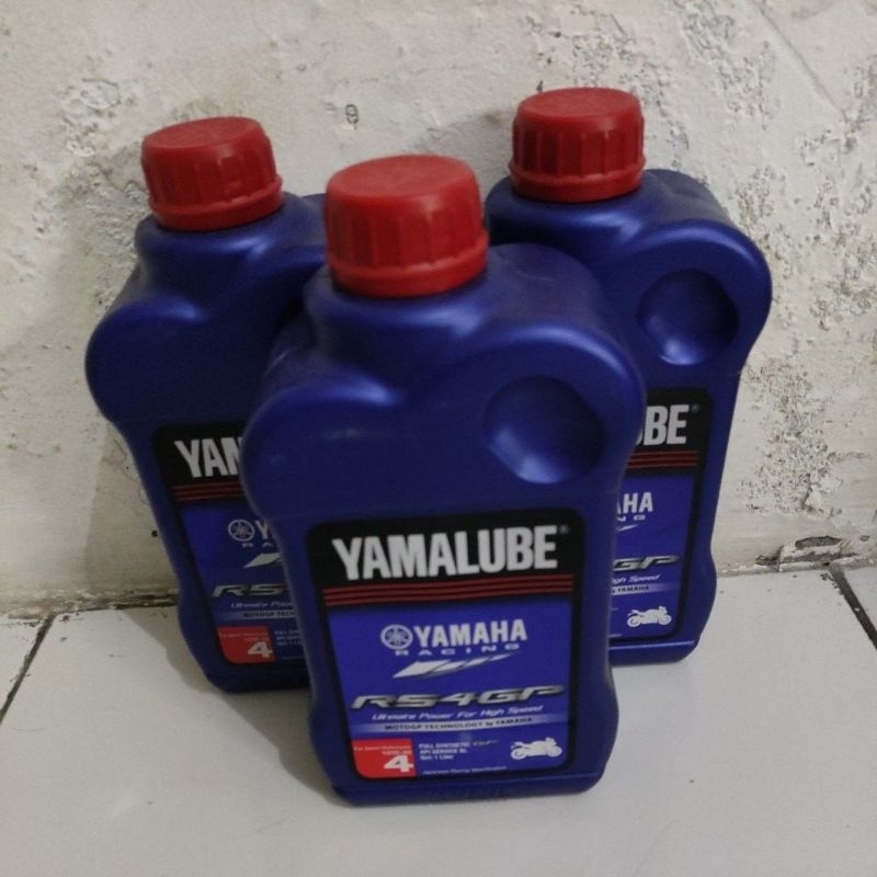 Oli Oil Pelumas Yamalube Racing RS4GP 10W-40 Oli Mesin motor( 1 Liter ) Original Yamaha .harga per B