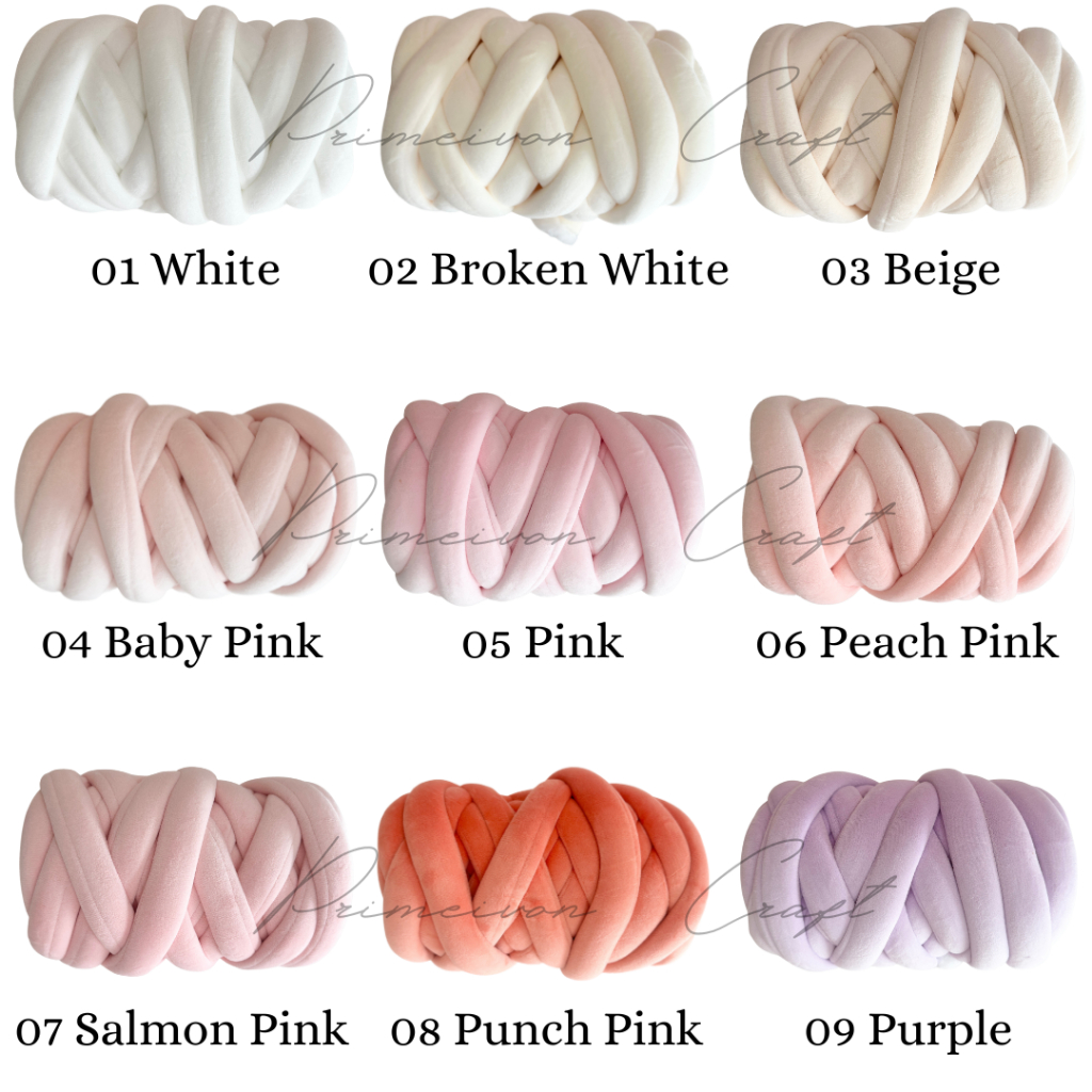 Benang rajut CHUNKY VELVET yarn CVT1