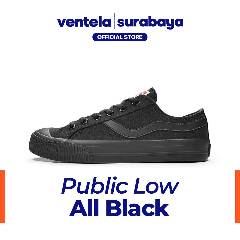 Ventela Public Low All Black