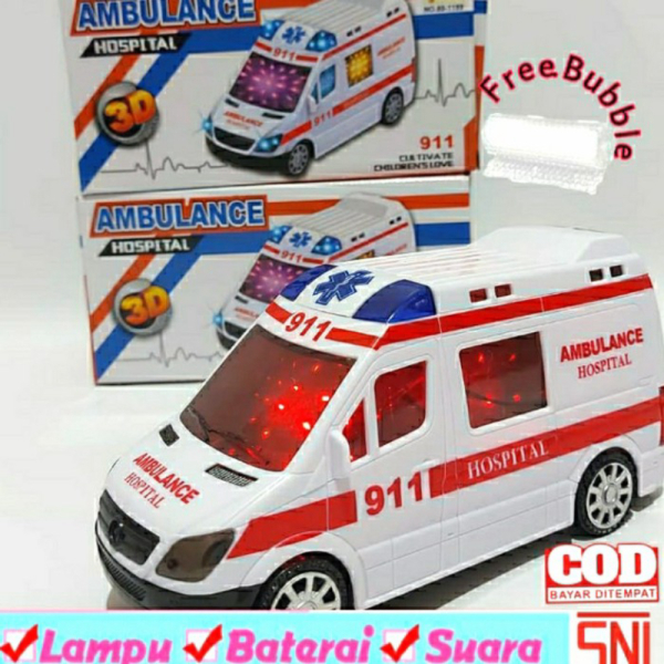 

Batre/Mobil Mainan Ambulance Medis PROMO Limited Anak suara Dijual Mobil