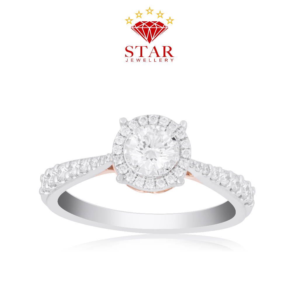 Cincin Berlian Solitaire Sertifikat GIA LPLR1147162 - Star Jewellery
