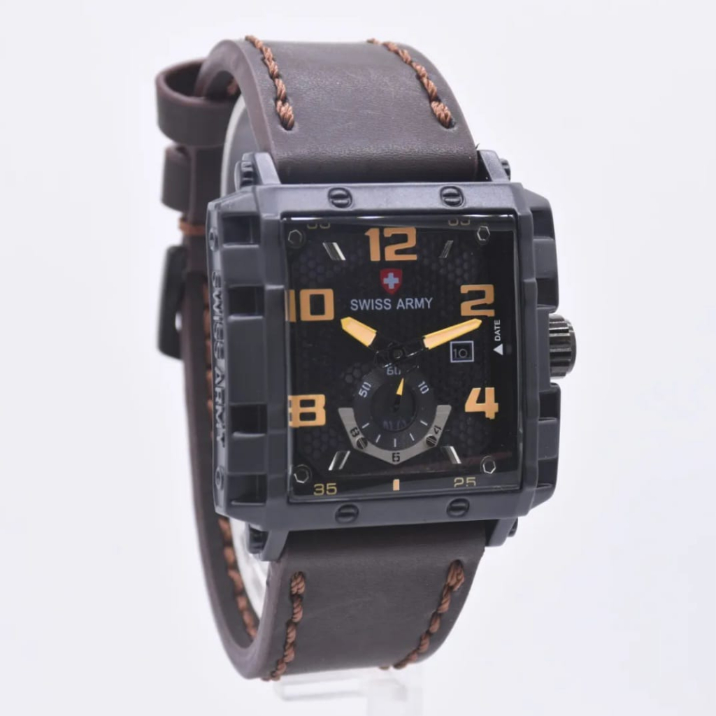 JAM TANGAN KASUAL PRIA SWISS ARMY CHRONO ON/ JAM TANGAN PRIA KASUAL TANGGAL AKTIF/ JAM TANGAN TANGAN