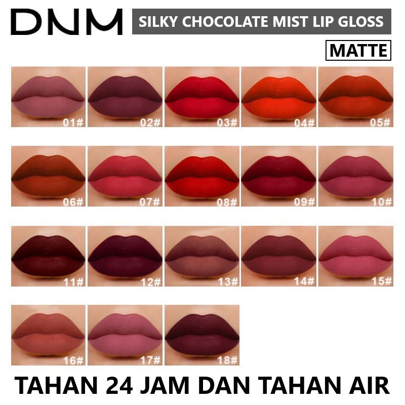 DNM Lipstik Coklat Chocolate Lipstick Matte Liquid Lip Long Lasting Waterproof