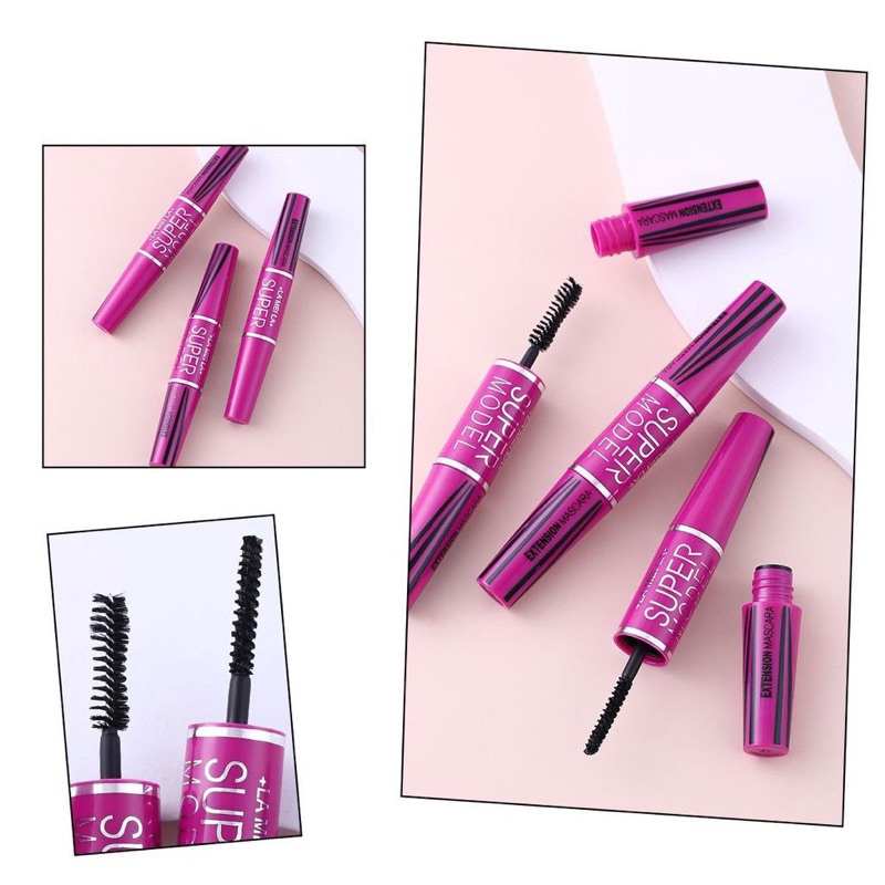 LAMEILA Maskara 2 in 1 Double Side Slender Mascara Lentik Rapi Natural Roots