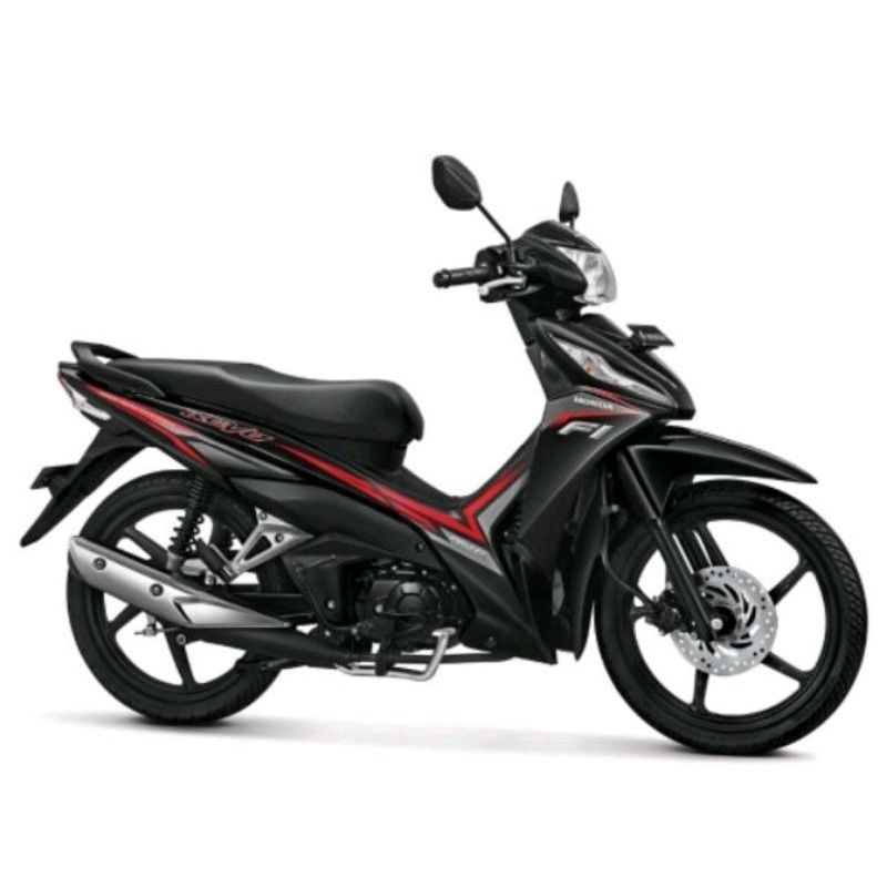 striping sticker standar lisbody Honda Revo fi 2016 hitam