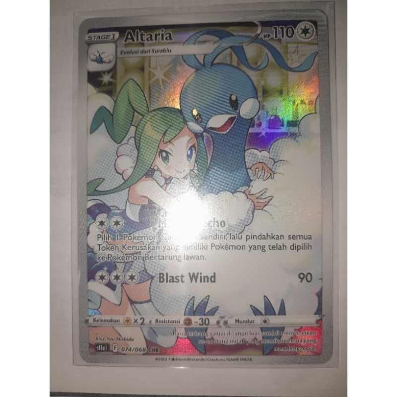 Jual pokemon card Altaria CHR 100% ORI