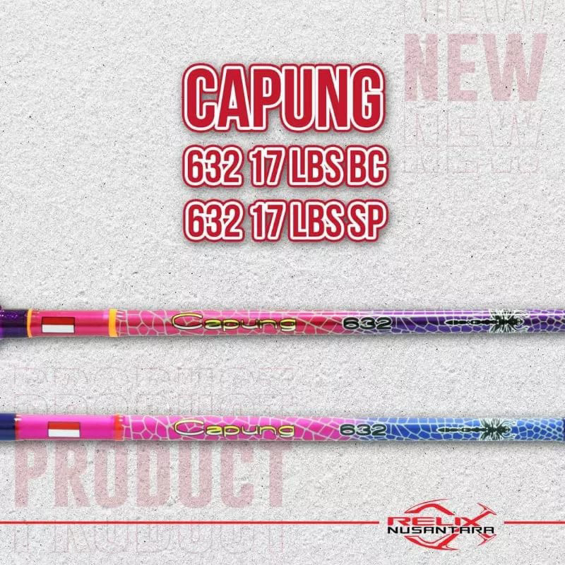 Joran Capung 632 17 Lb Spinning BC Joran Relix Nusantara Joran Ultralight