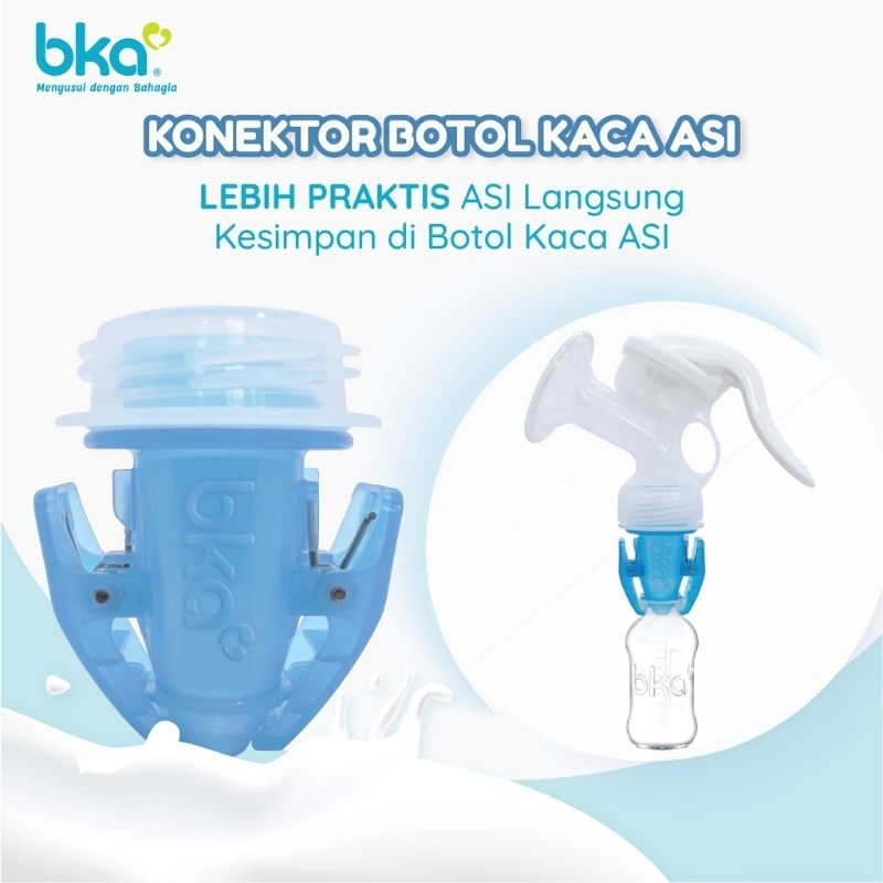 BKA Konektor Kantong ASI / Botol Kaca ASI - Penghubung Pompa ASI Ke Kantong ASI/Botol Kaca ASI