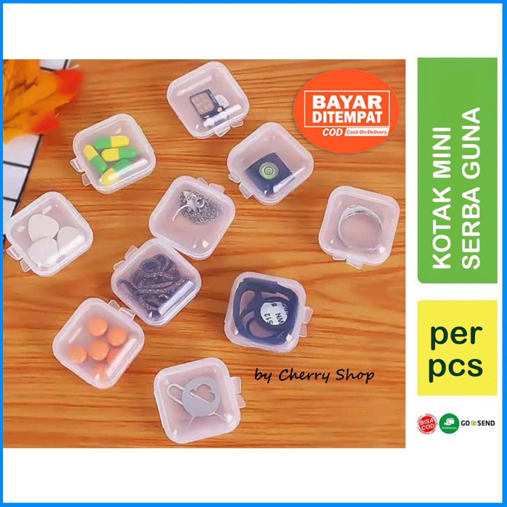 KOTAK MINI KECIL TEMPAT PERHIASAN | ANTING | MEMORY CARD | EARPLUG | OBAT | KOTAK PLASTIK SERBAGUNA 