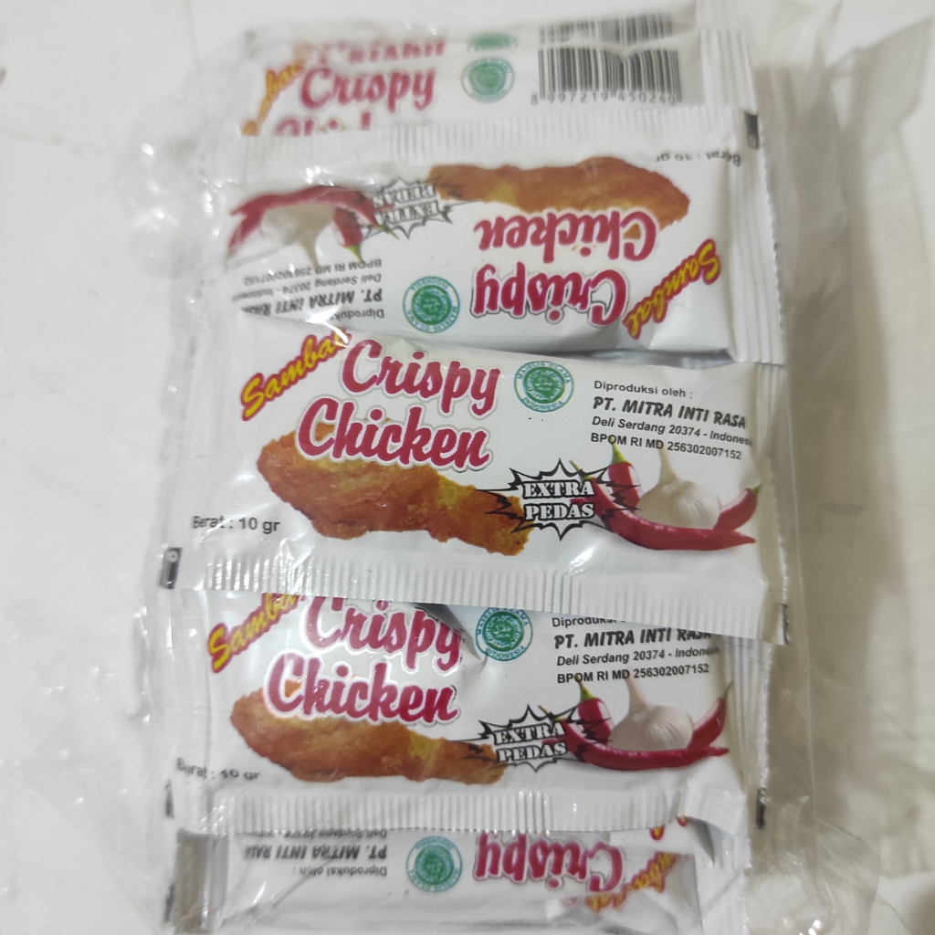 

Saus Sambal Cabe Crispy Chicken Sachet isi 25