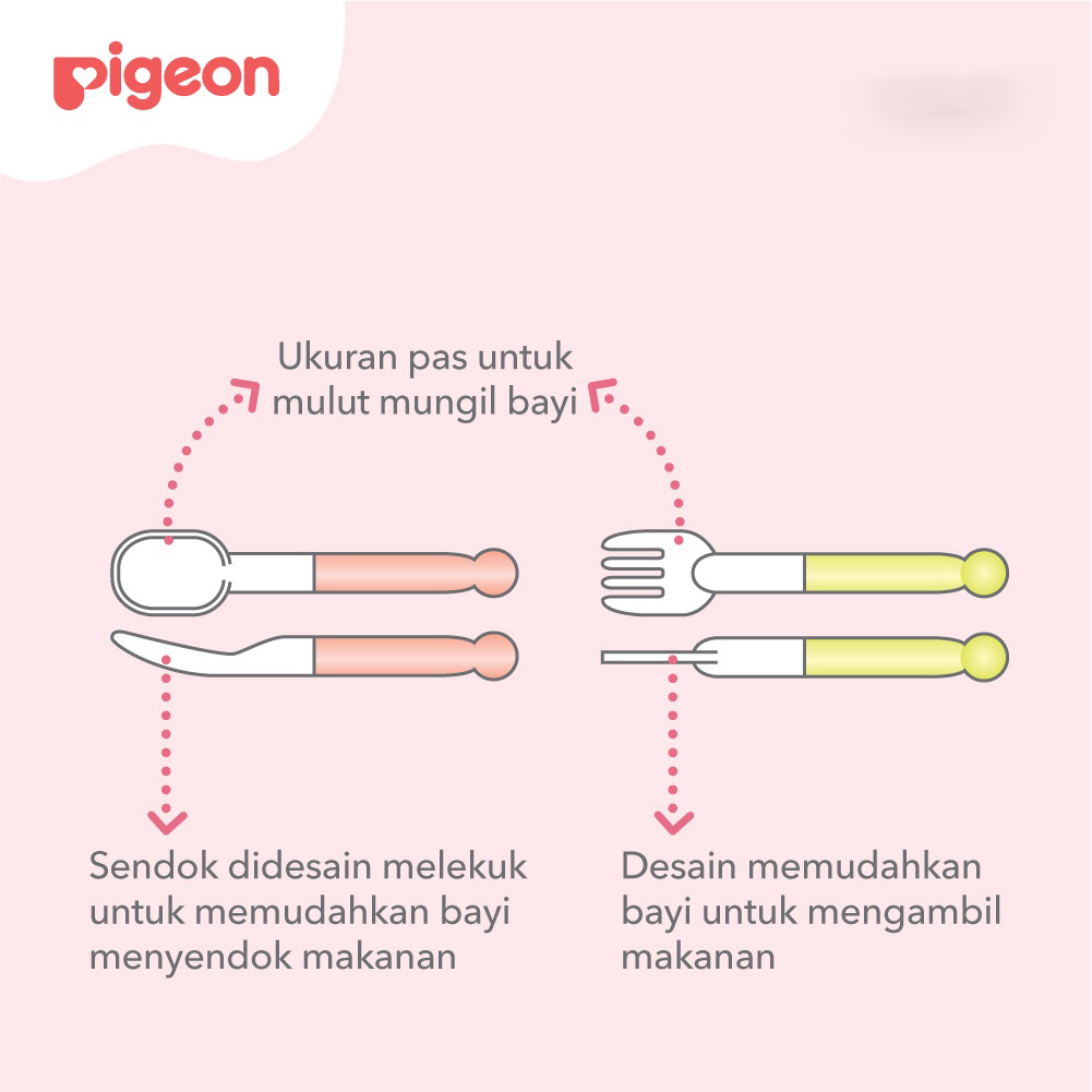 PIGEON SELF WEANING SPOON &amp; FORK