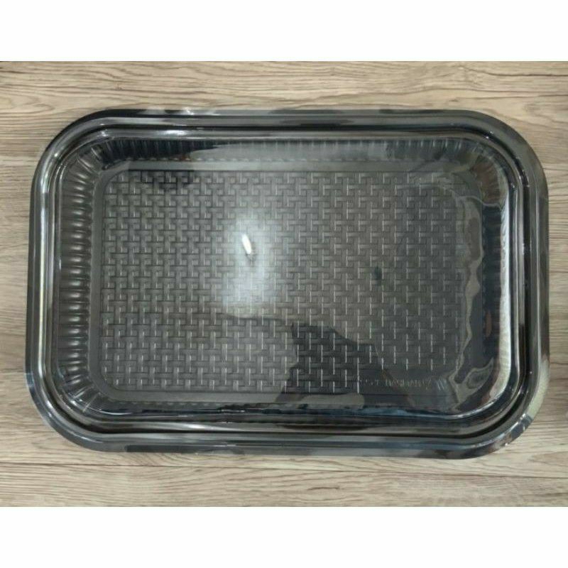 Nampan Mika Nampan Besar/Mika Hantaran Mika Jajan kekinian /Mika Coklat Tebal+ Tutup