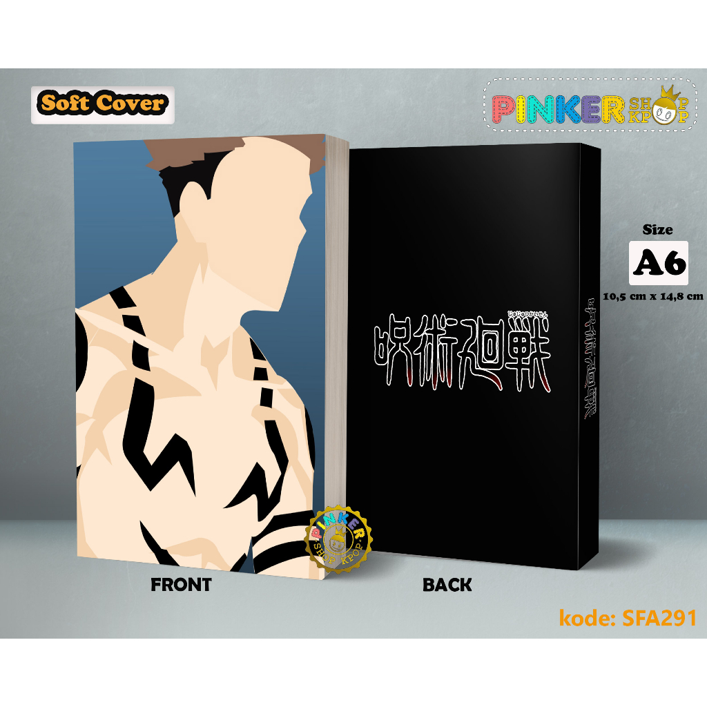 

(SFA291) Pocket Note Anime JUJUTSU KAISEN Softcover A6/A5 Buku Tulis catatan Notes Agenda Planner Jurnal