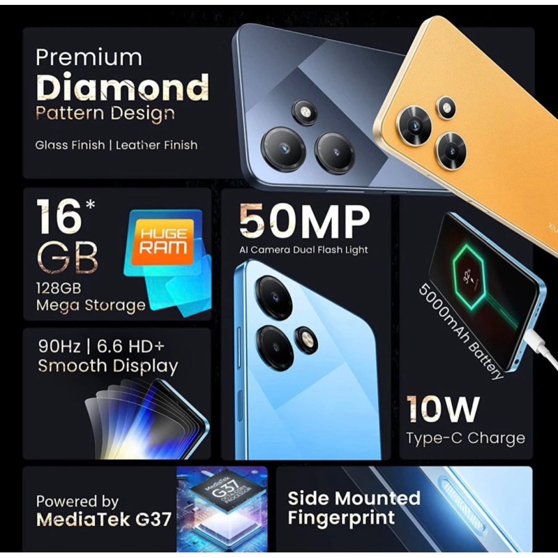 Infinix Hot 30i Ram 8GB+128GB Garansi Resmi
